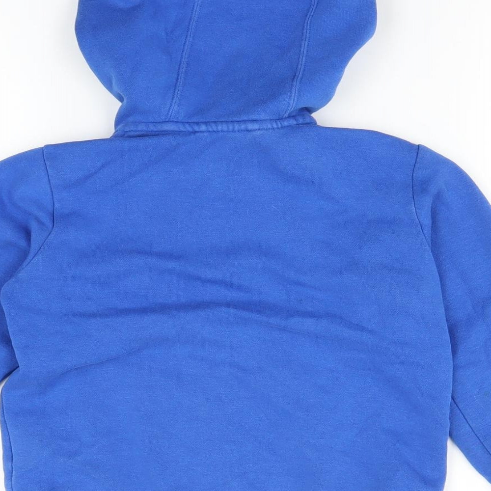 adidas Boys Blue   Full Zip Hoodie Size 4-5 Years