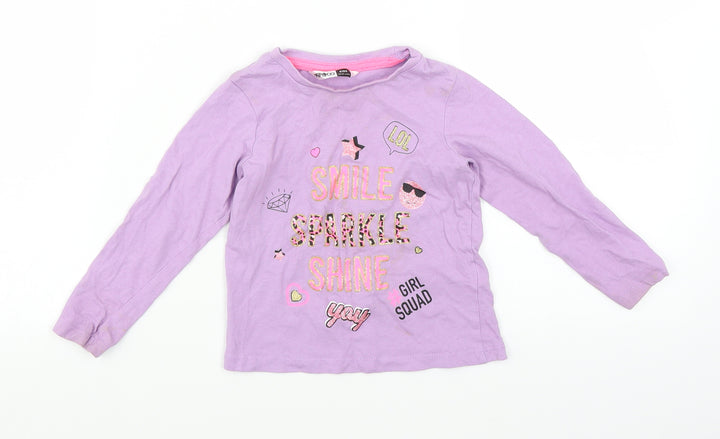 PEP & CO Girls Purple   Basic T-Shirt Size 18-24 Months