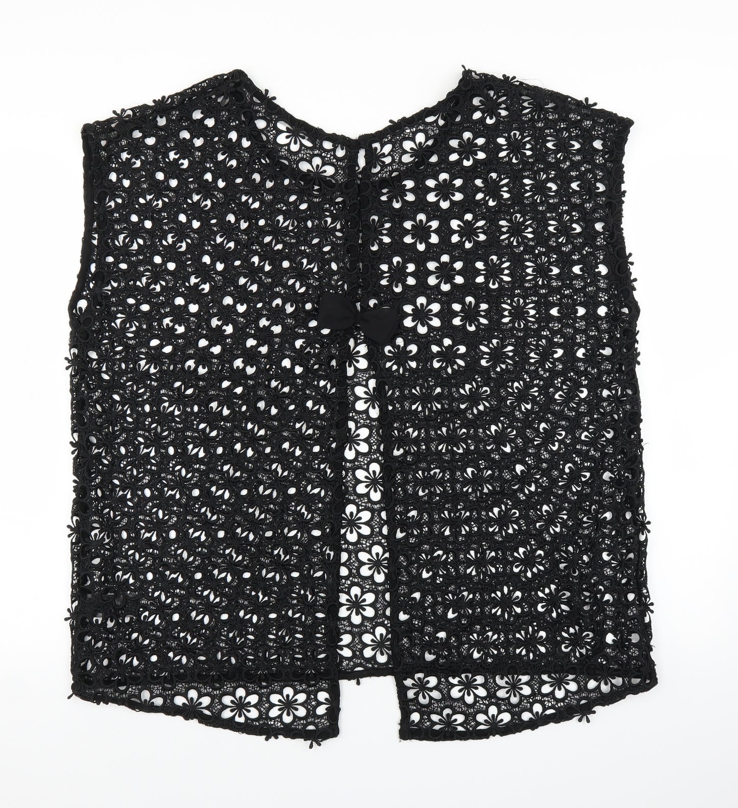 NEXT Womens Black  Lace Cardigan Jumper Size 20  - See Through