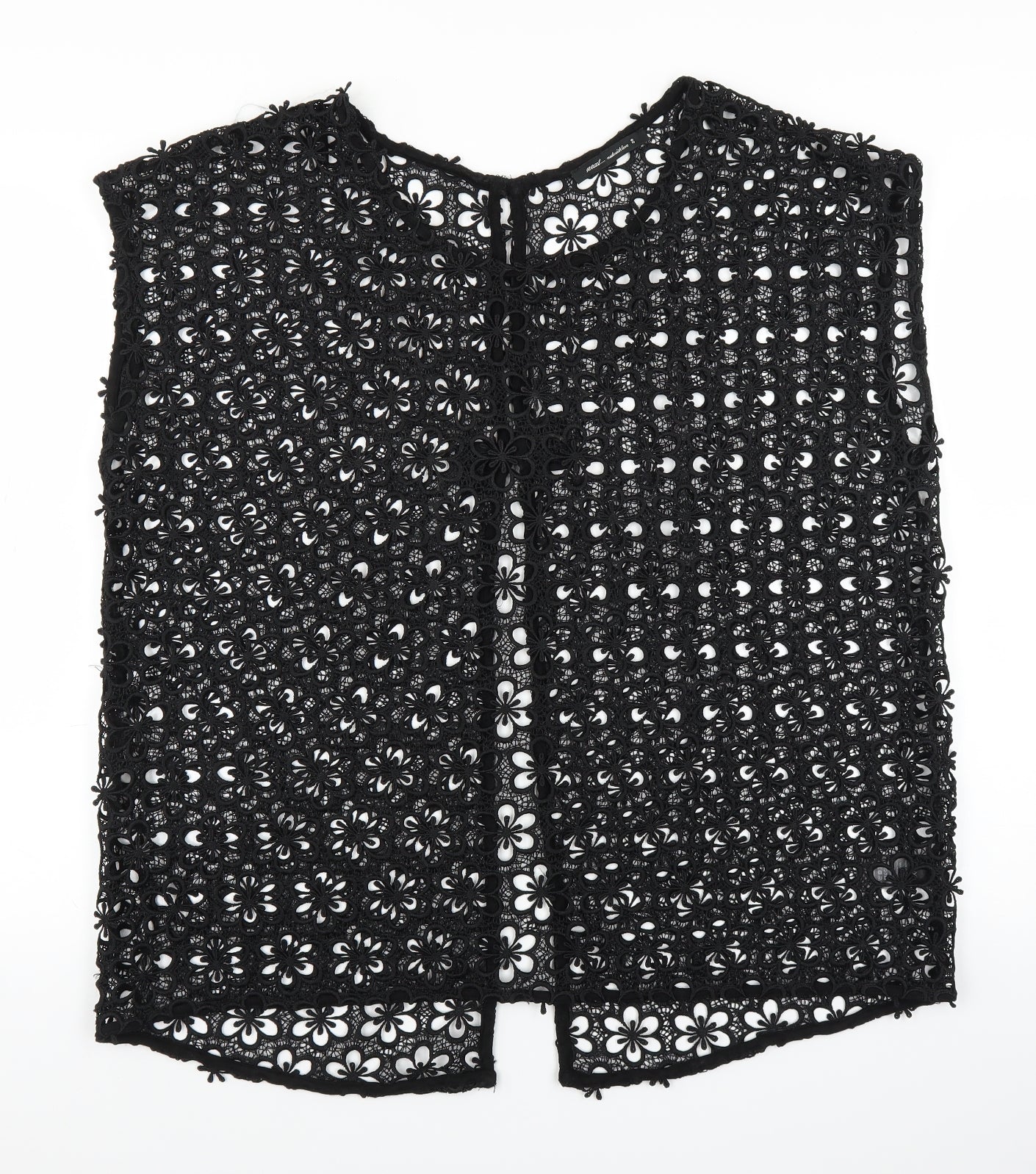 NEXT Womens Black  Lace Cardigan Jumper Size 20  - See Through