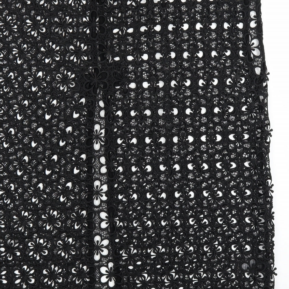 NEXT Womens Black  Lace Cardigan Jumper Size 20  - See Through