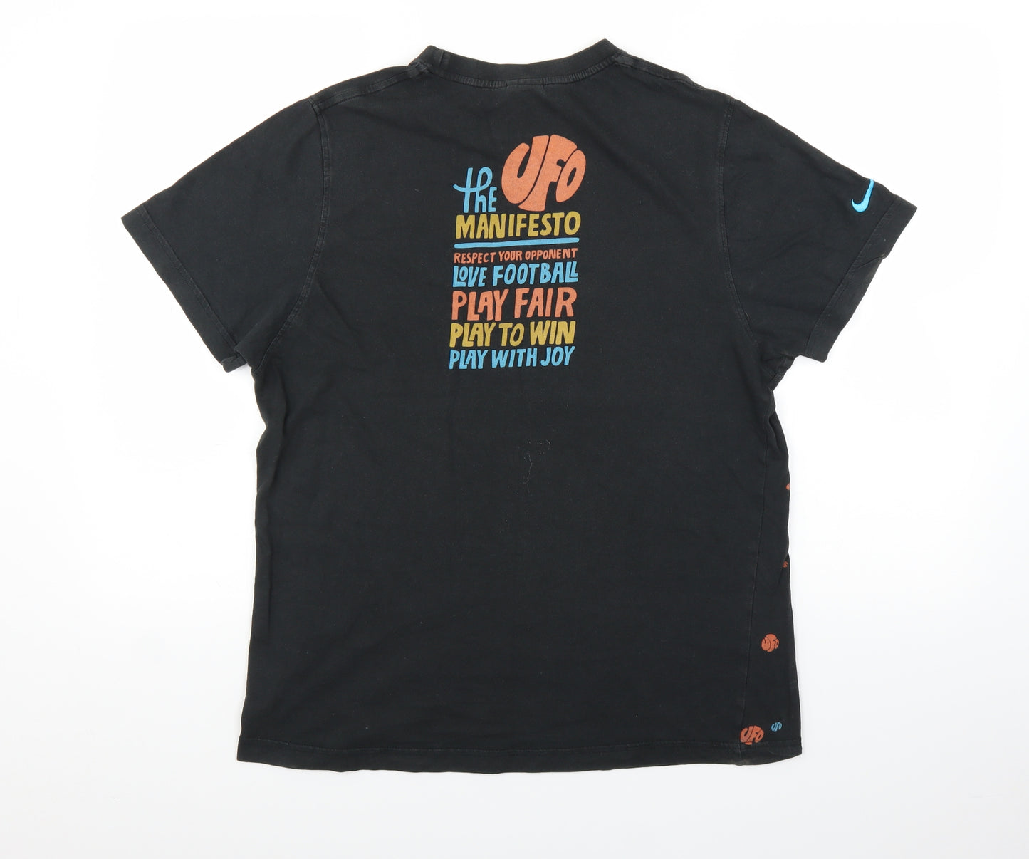 Nike Mens Black Polka Dot   T-Shirt Size M  - UFO united football organisation