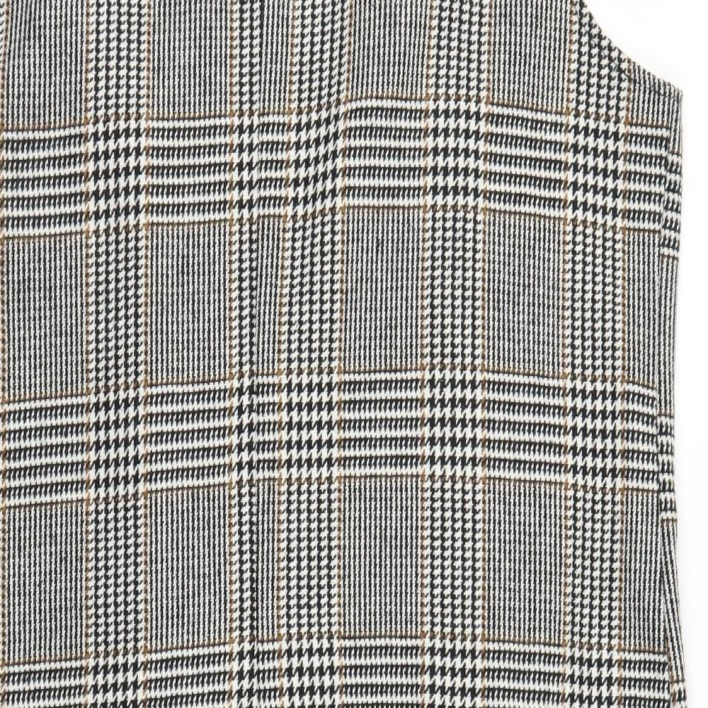 Papaya Womens Brown Houndstooth  Jacket Coatigan Size XL