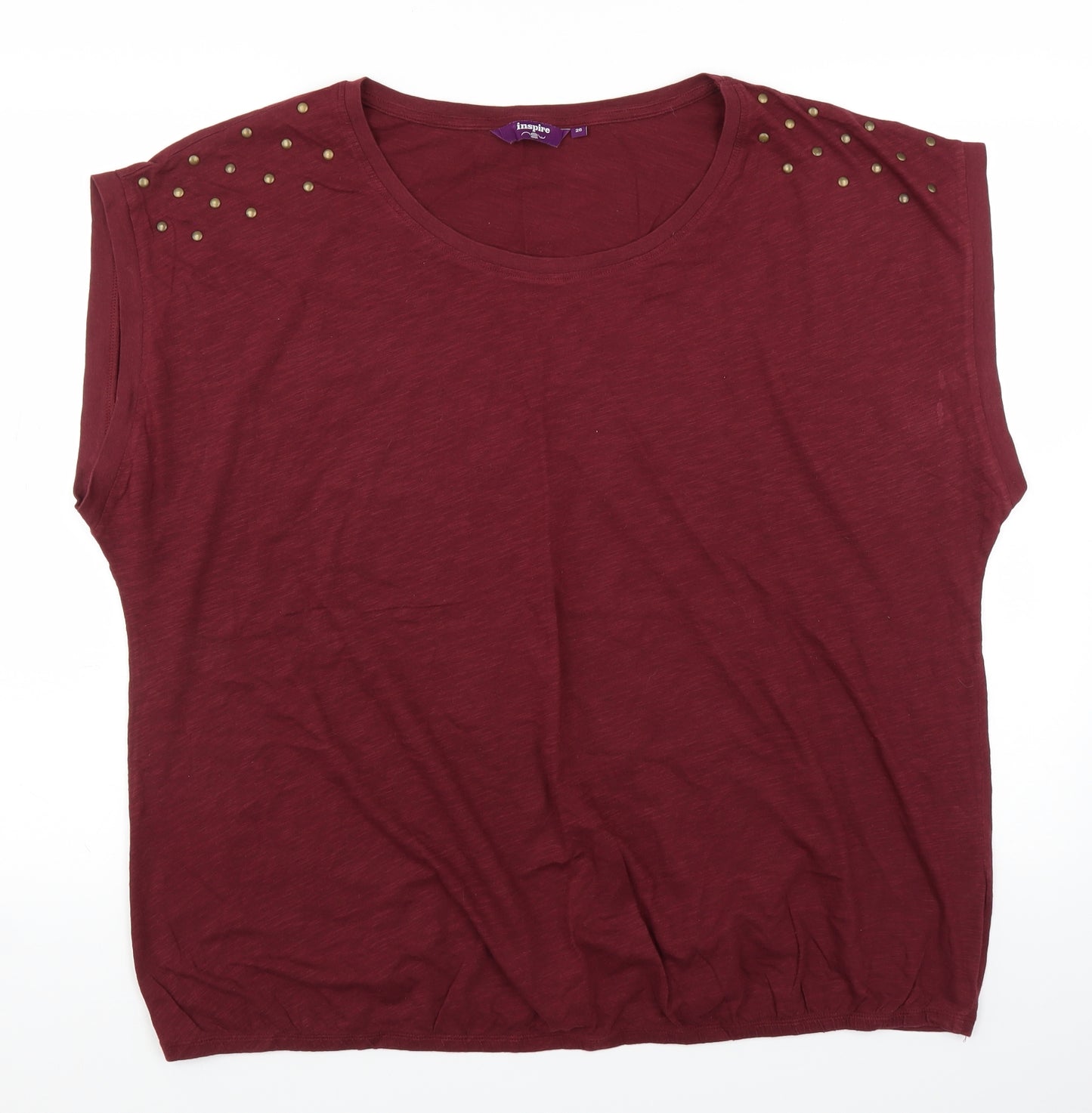 Inspire Womens Red   Basic T-Shirt Size 26