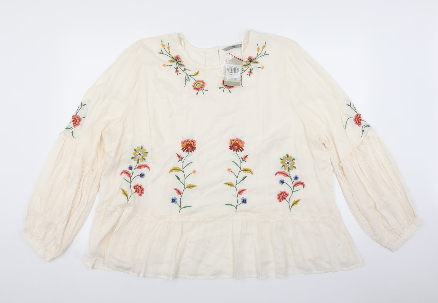 TU Womens White   Basic Blouse Size 22