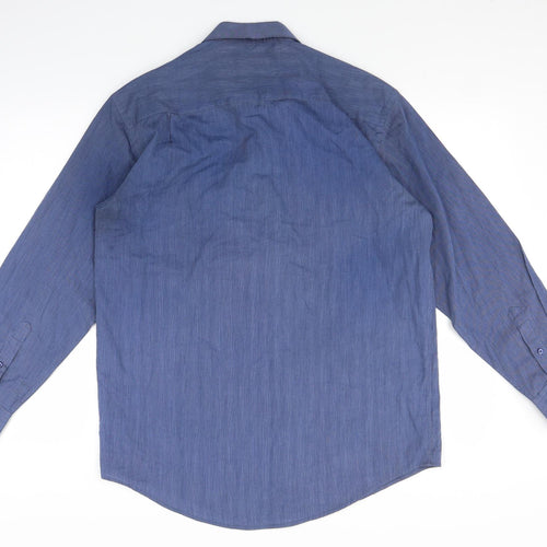 F&F Mens Blue    Button-Up Size 15.5