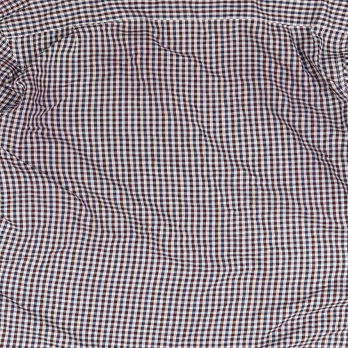 PIERE CANDIN Mens Red Check   Button-Up Size M