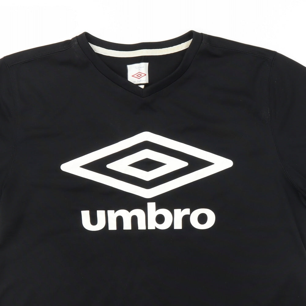 Umbro Mens Black    T-Shirt Size M