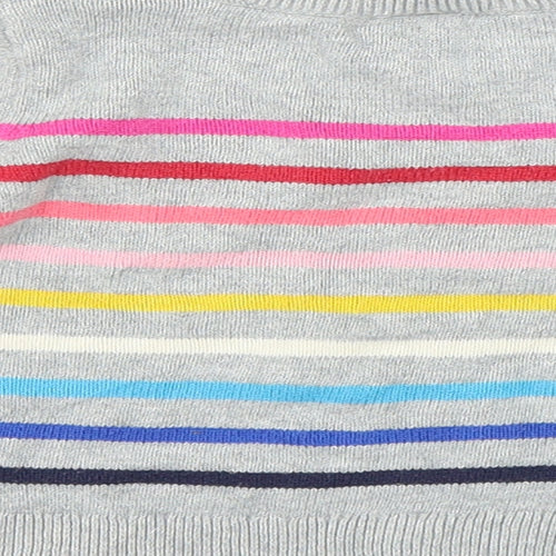 Gap Girls Green Striped  Pullover Jumper Size 3 Years