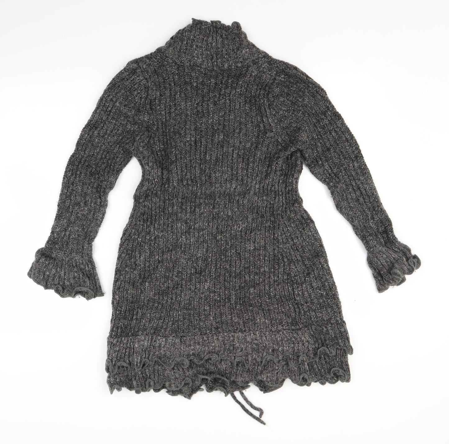 Quiz Womens Grey  Knit Cardigan Jumper Size 8