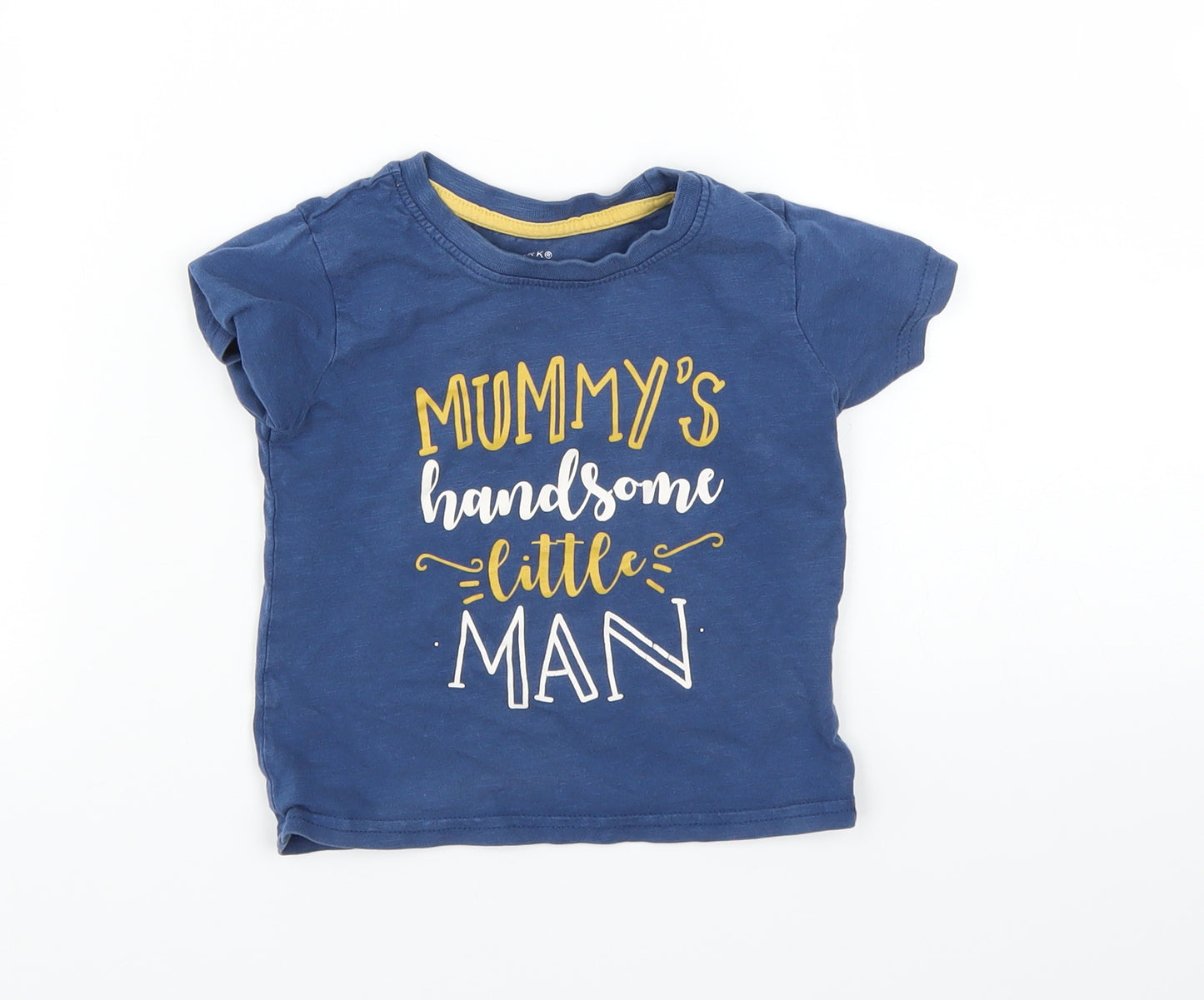 Primark Boys Blue   Basic T-Shirt Size 18-24 Months