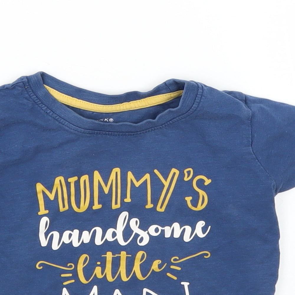 Primark Boys Blue   Basic T-Shirt Size 18-24 Months
