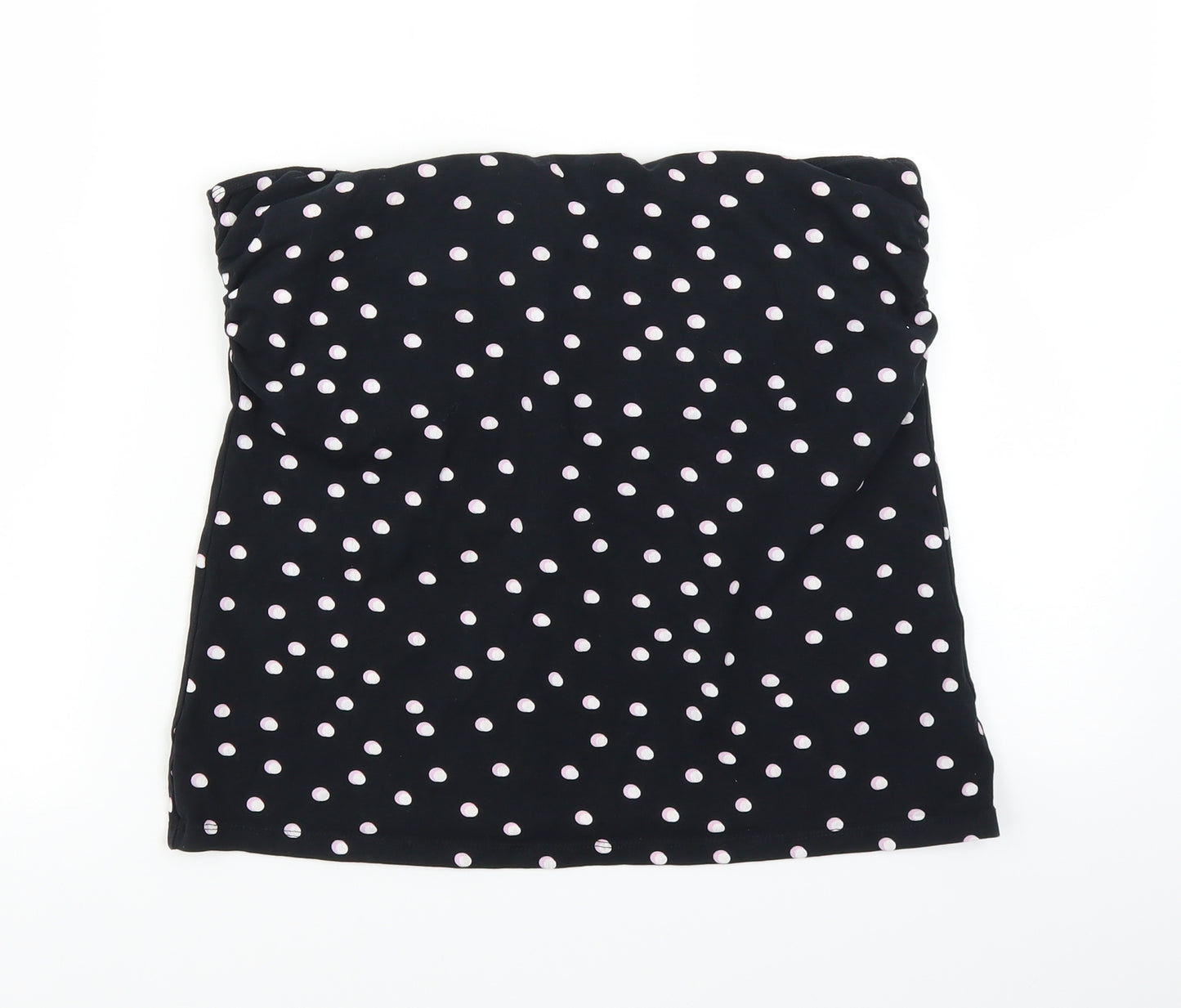 George Womens Black Polka Dot  Basic Tank Size 16