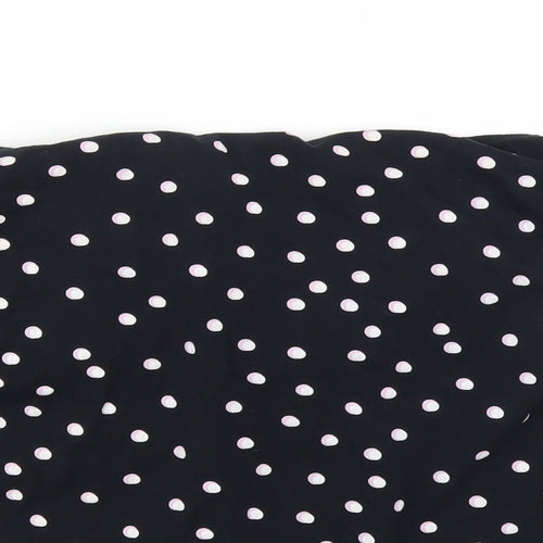 George Womens Black Polka Dot  Basic Tank Size 16