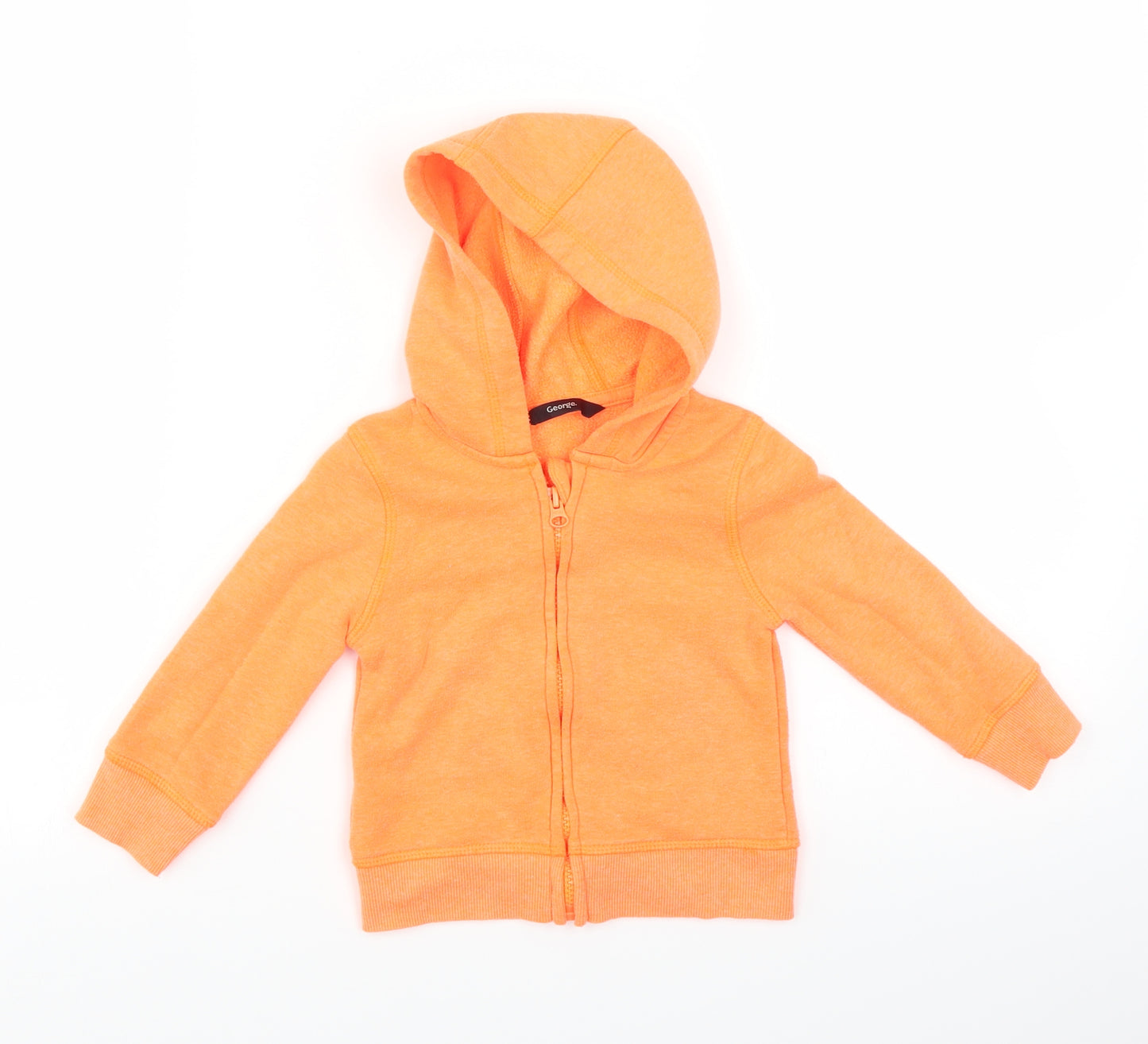 George Baby Orange   Full Zip Jumper Size 12-18 Months