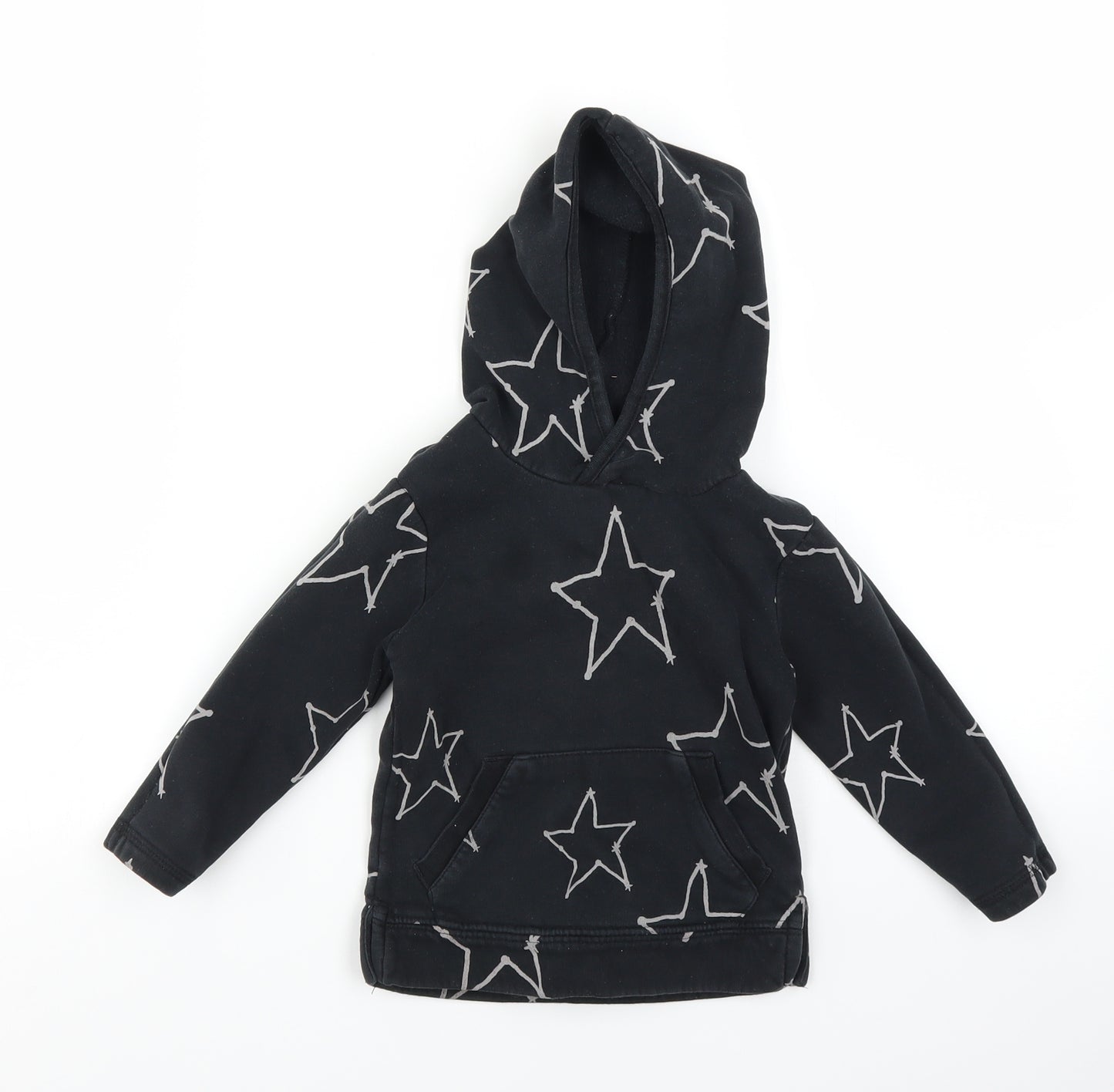 Marks and Spencer Baby Black Geometric  Pullover Jumper Size 18-24 Months  - stars