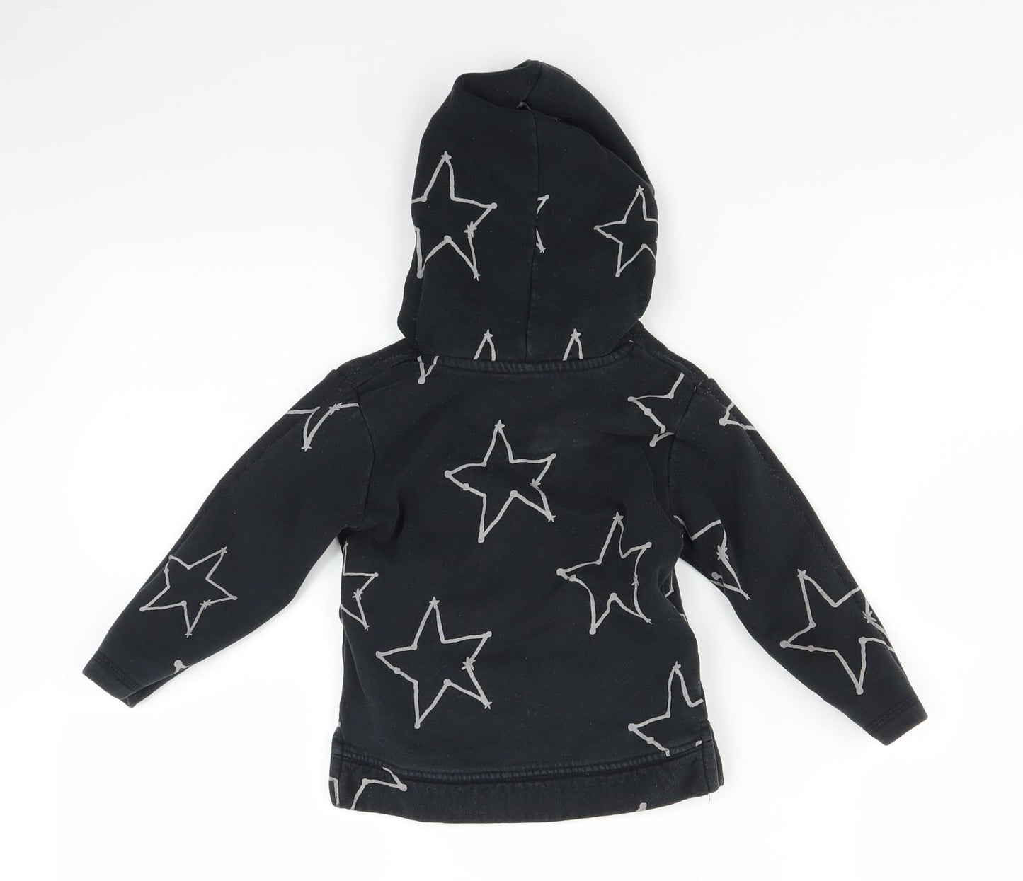 Marks and Spencer Baby Black Geometric  Pullover Jumper Size 18-24 Months  - stars