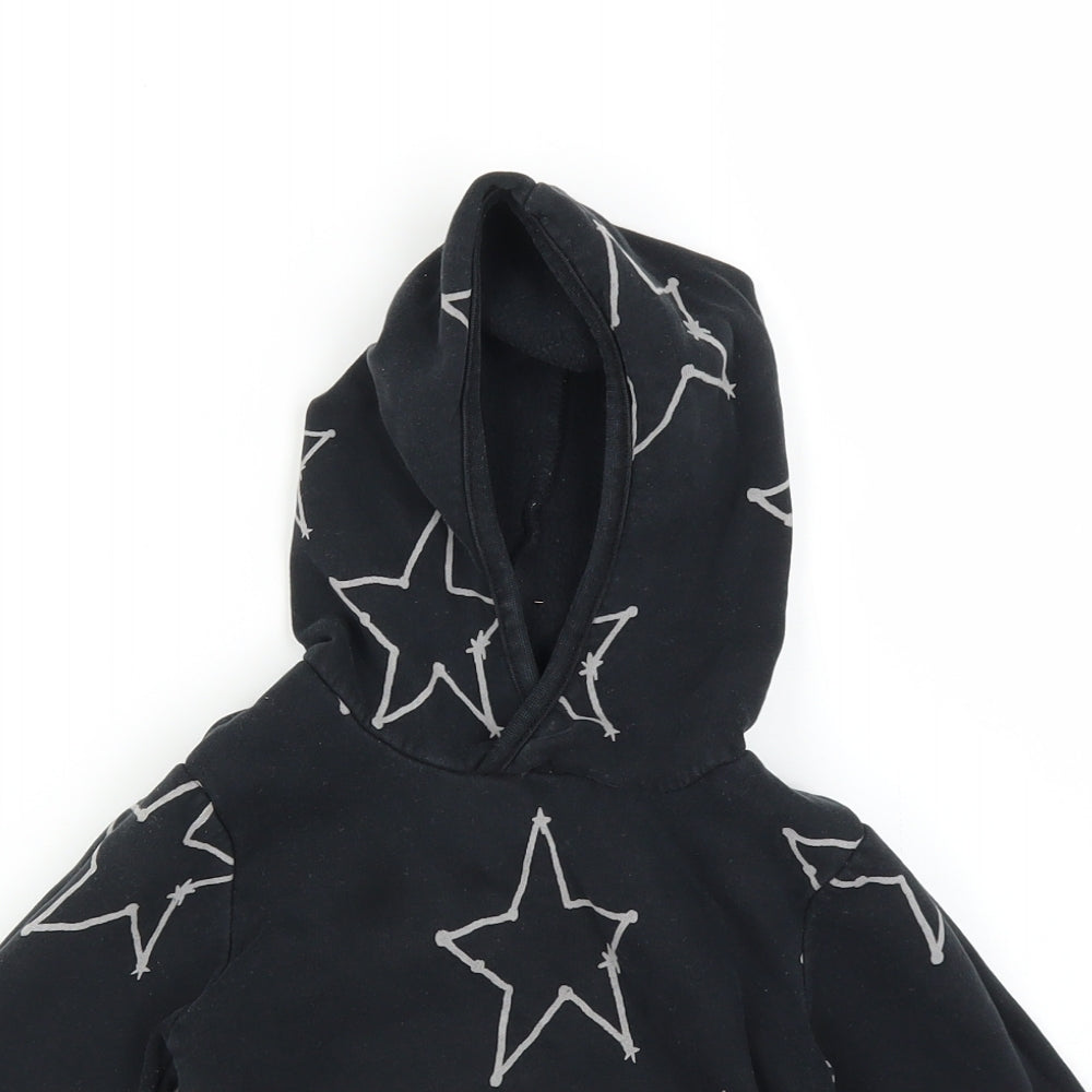Marks and Spencer Baby Black Geometric  Pullover Jumper Size 18-24 Months  - stars
