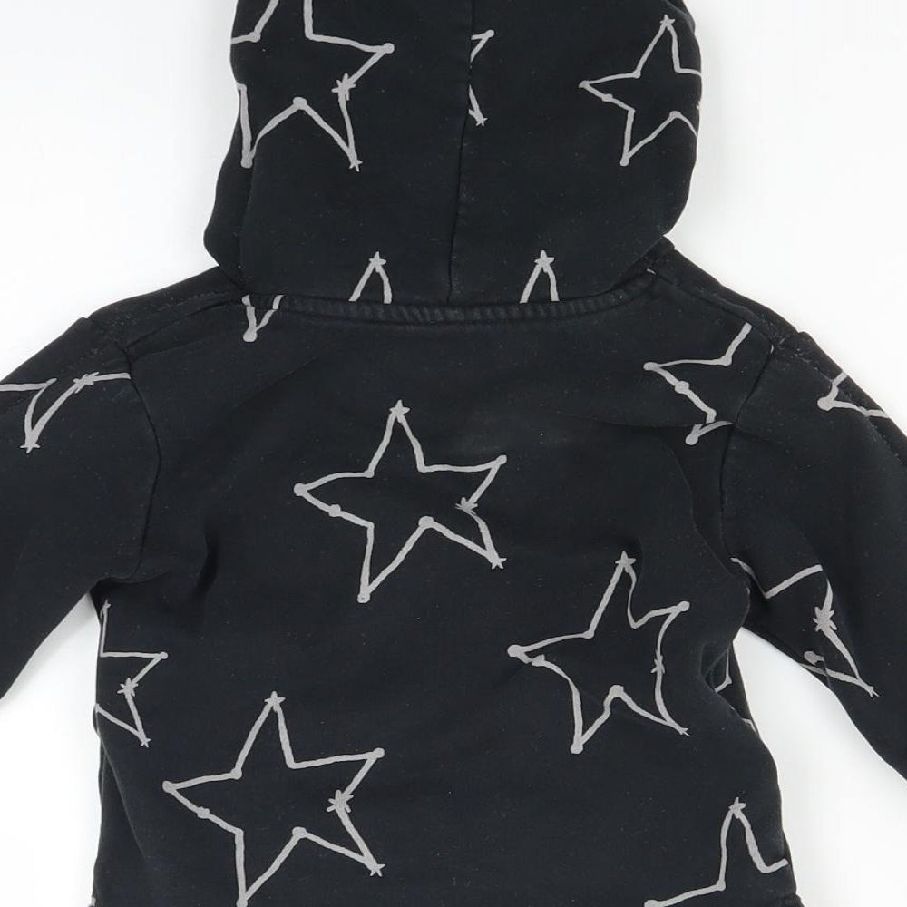 Marks and Spencer Baby Black Geometric  Pullover Jumper Size 18-24 Months  - stars