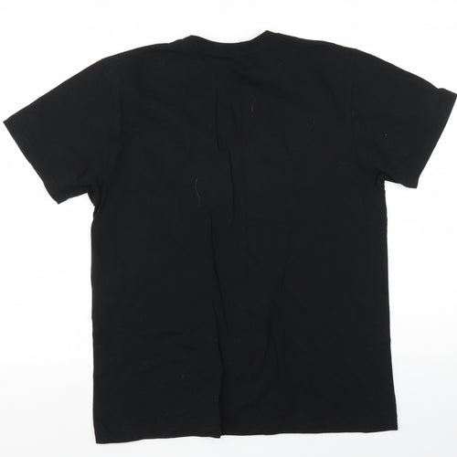 Club Womens Black   Basic T-Shirt Size M  - little miss fun