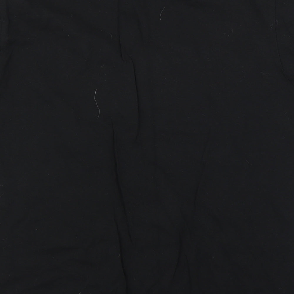 Club Womens Black   Basic T-Shirt Size M  - little miss fun