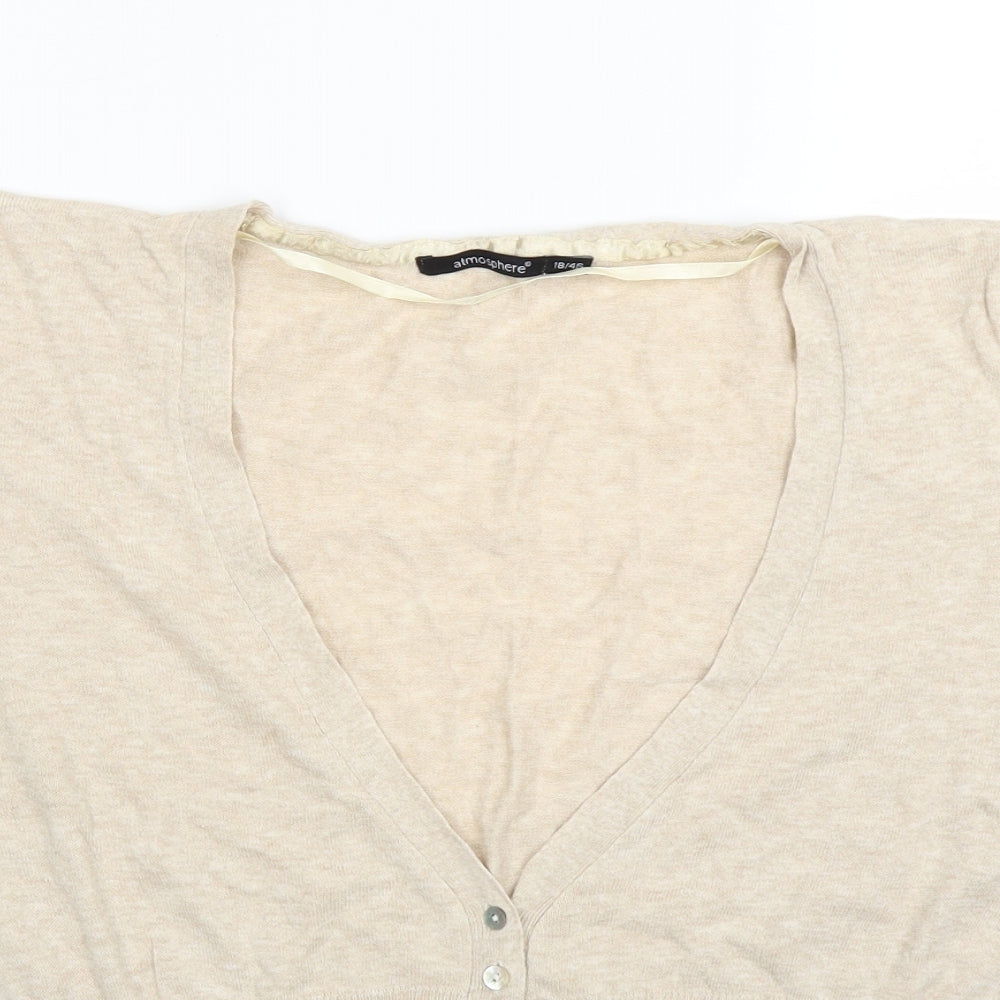 Atmosphere Womens Beige   Basic Blouse Size 18