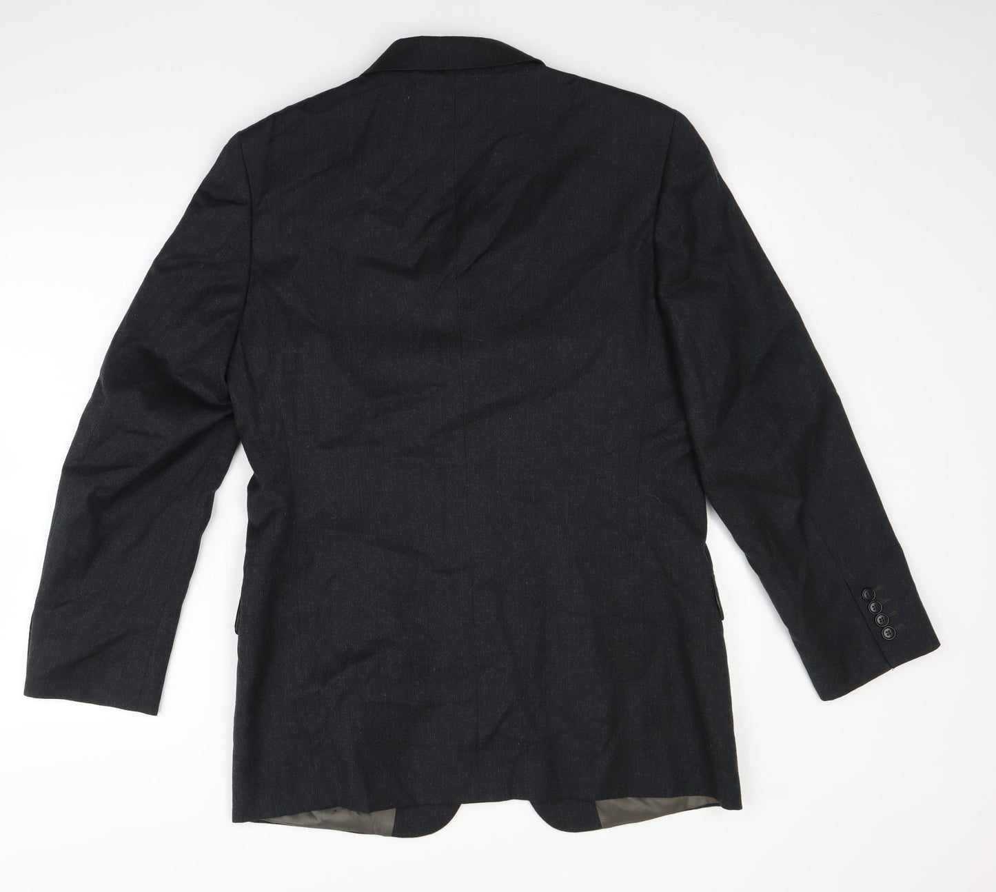 Made in Italy Mens Black   Jacket Suit Jacket Size 38