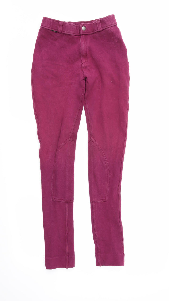 Saxon Womens Purple Trousers Size 10 L26 in