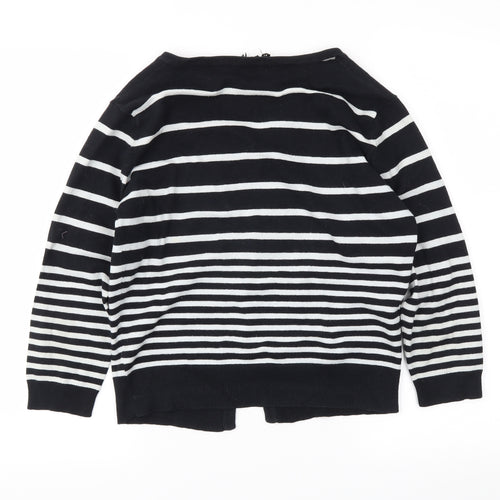 Atmosphere Womens Black Striped  Cardigan Jumper Size 14