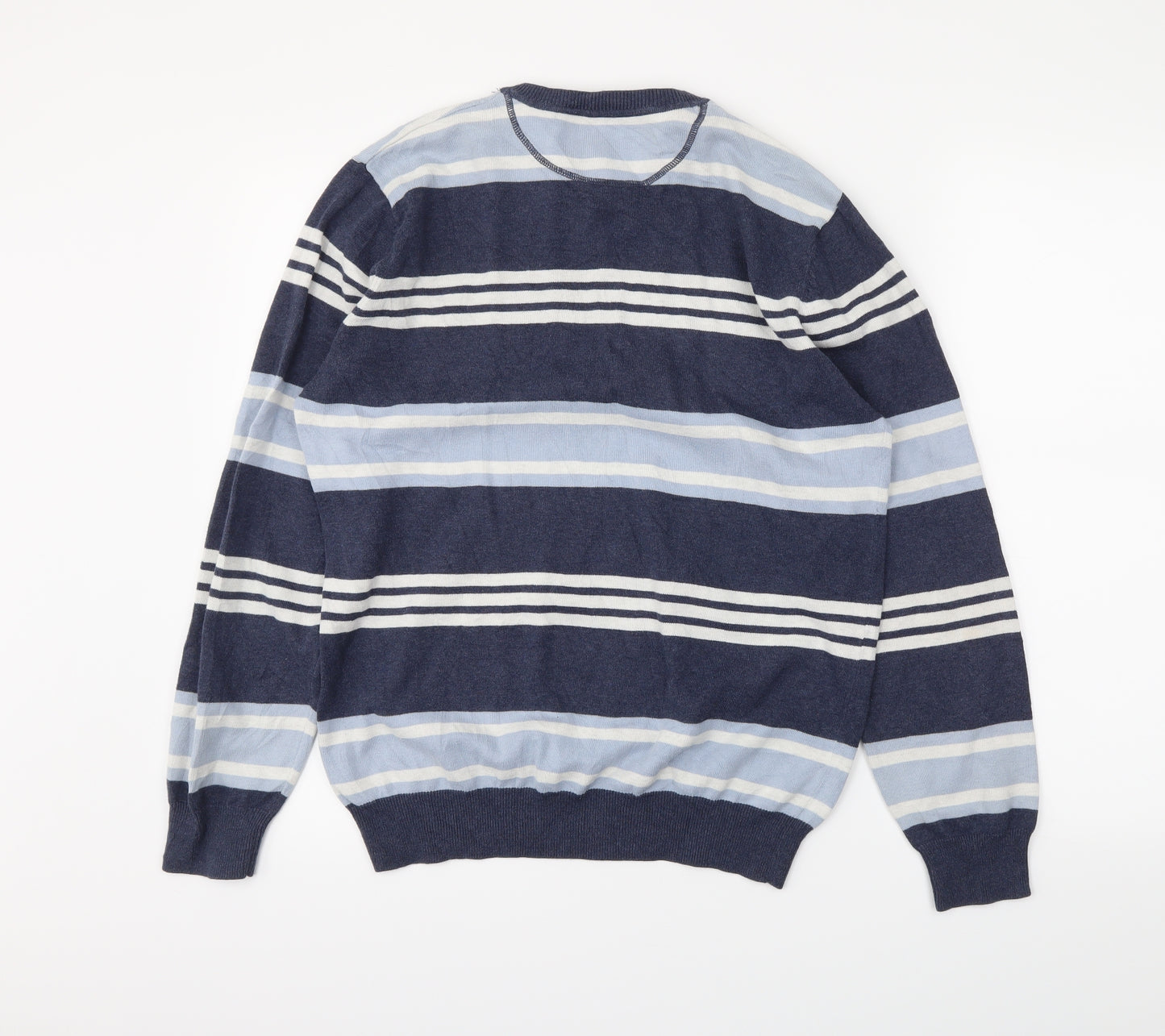 Burton Womens Blue Striped  Pullover Jumper Size M