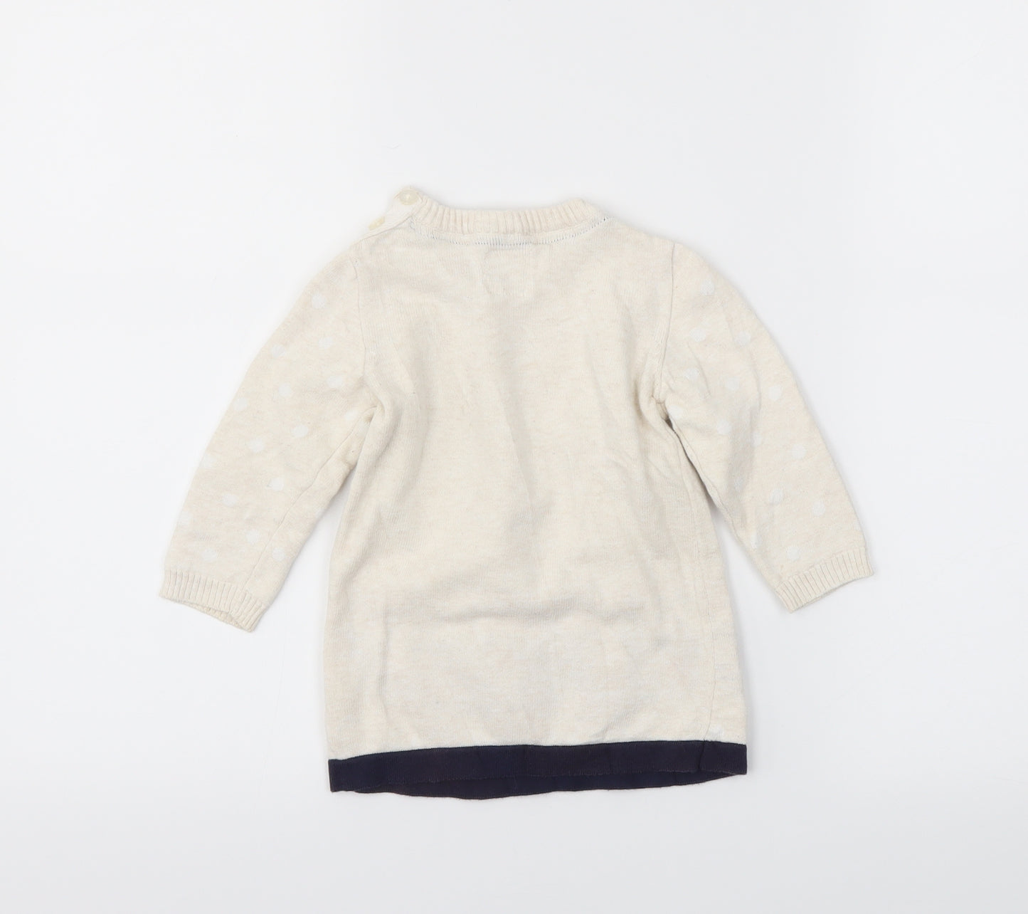 Earlydays Girls White   Pullover Jumper Size 12-18 Months
