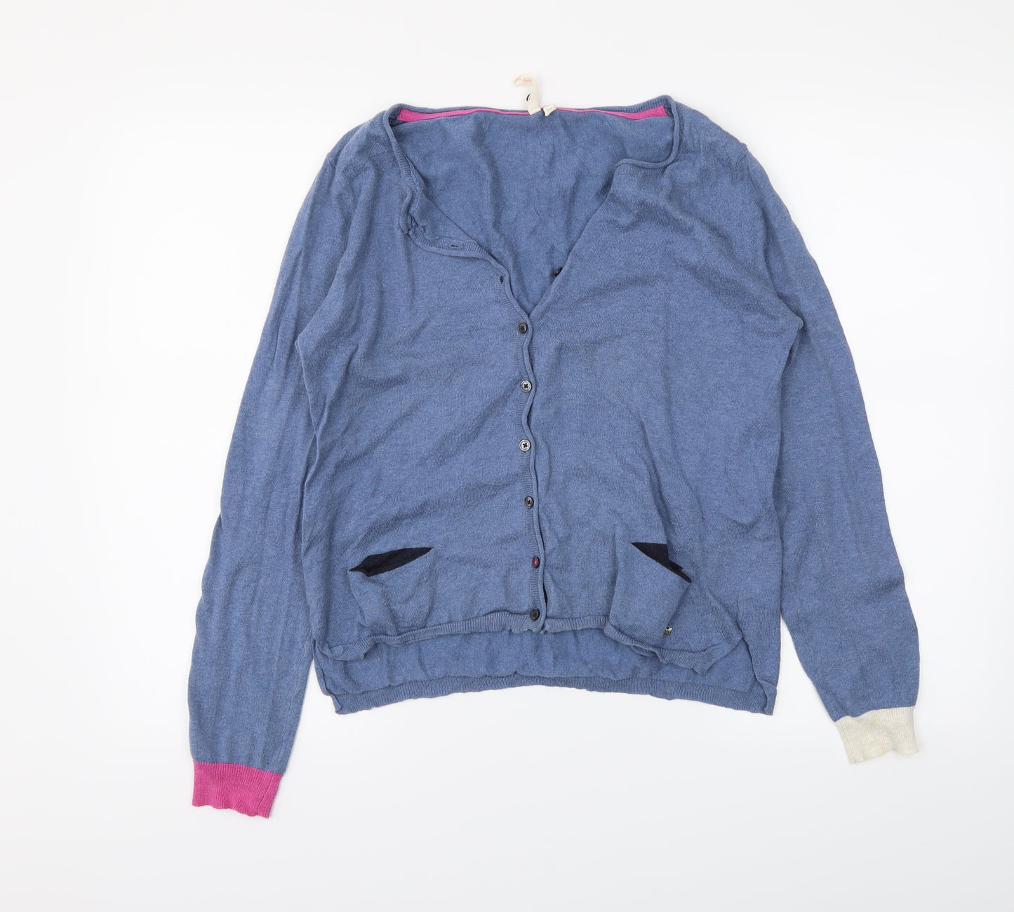 White Stuff Womens Blue   Cardigan Jumper Size 14