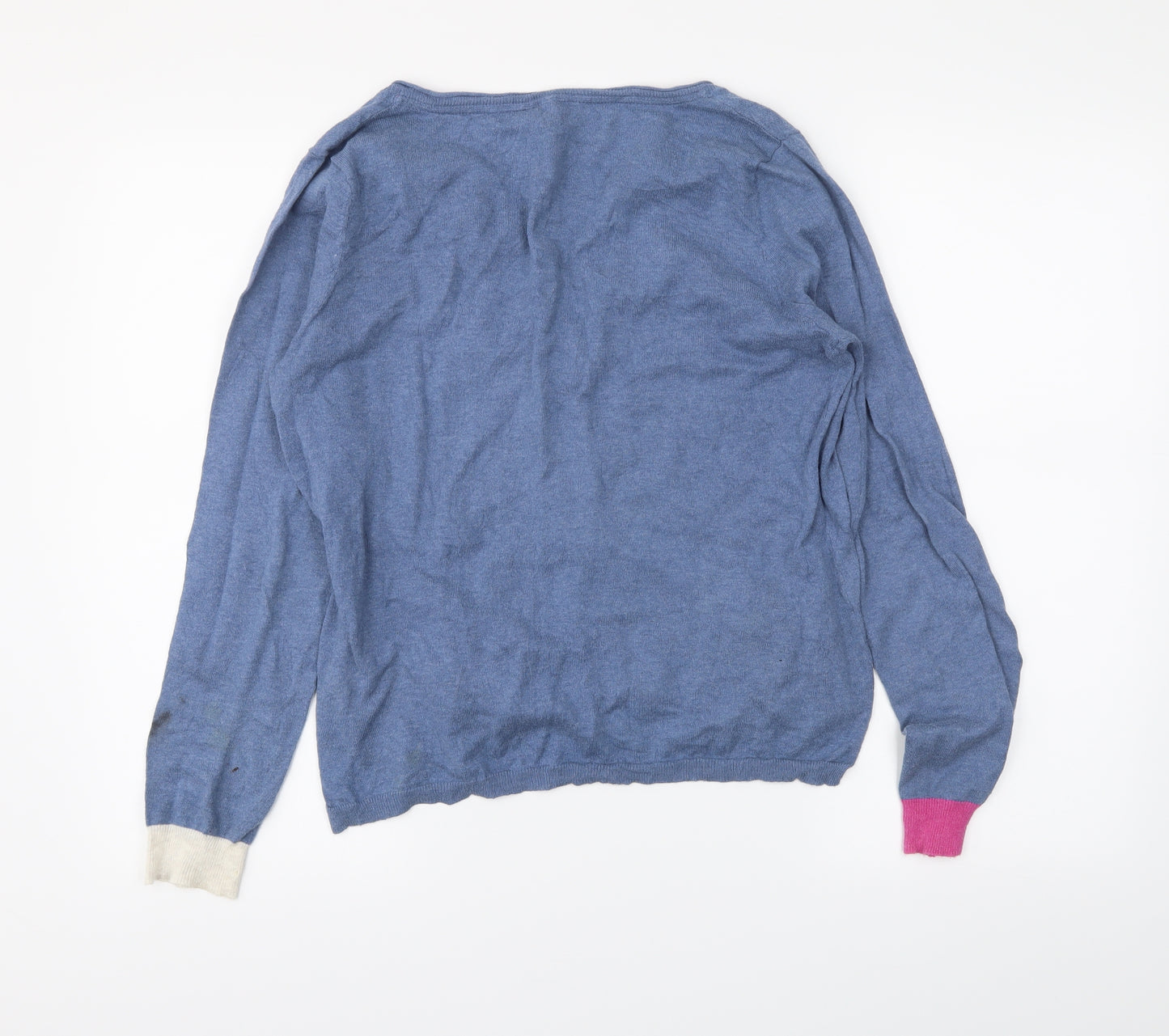 White Stuff Womens Blue   Cardigan Jumper Size 14
