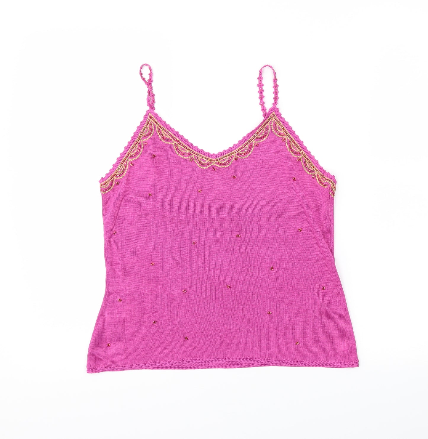 M&S Womens Pink   Camisole Tank Size 14