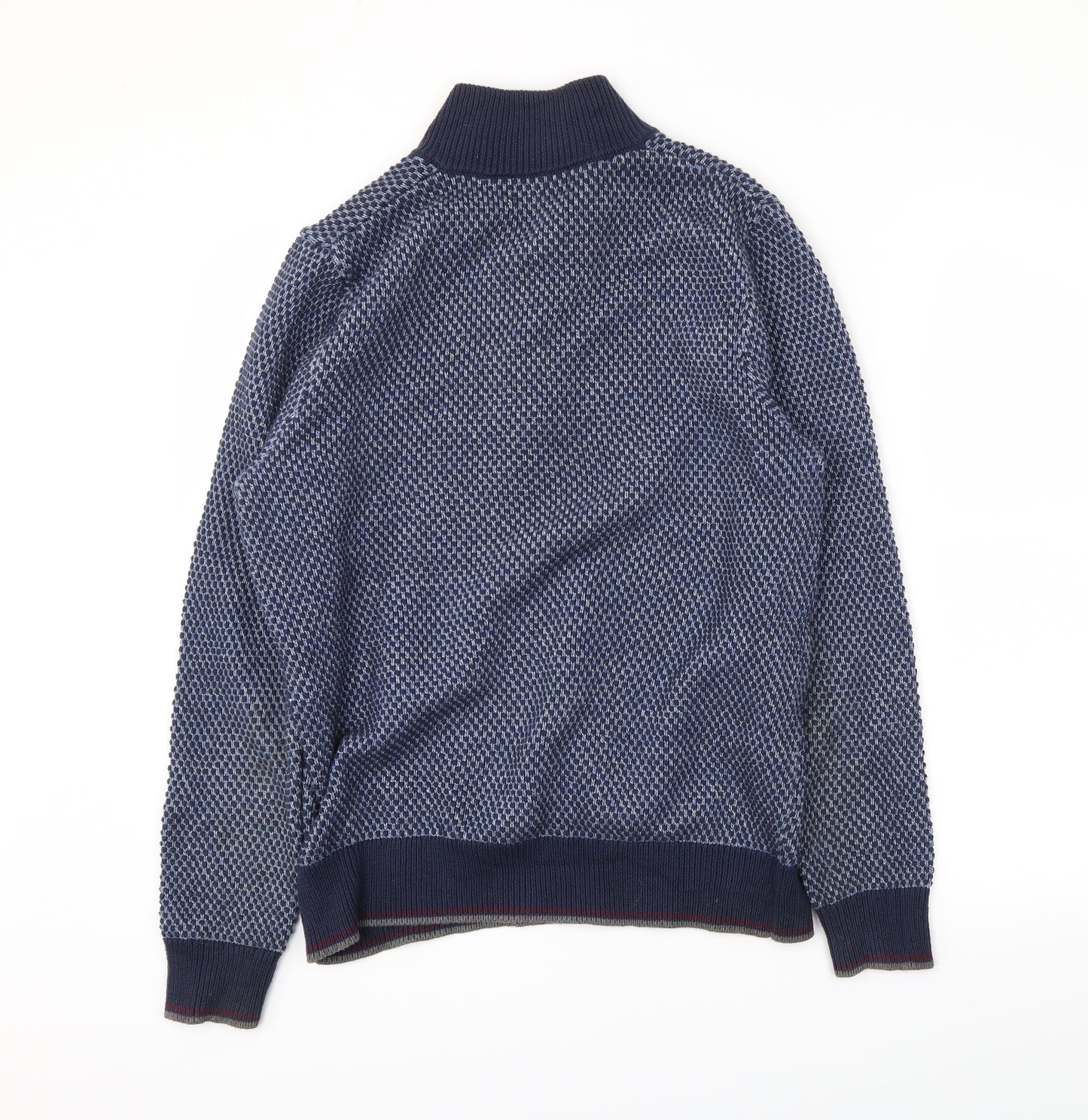 Blue Harbour Mens Blue   Henley Jumper Size M