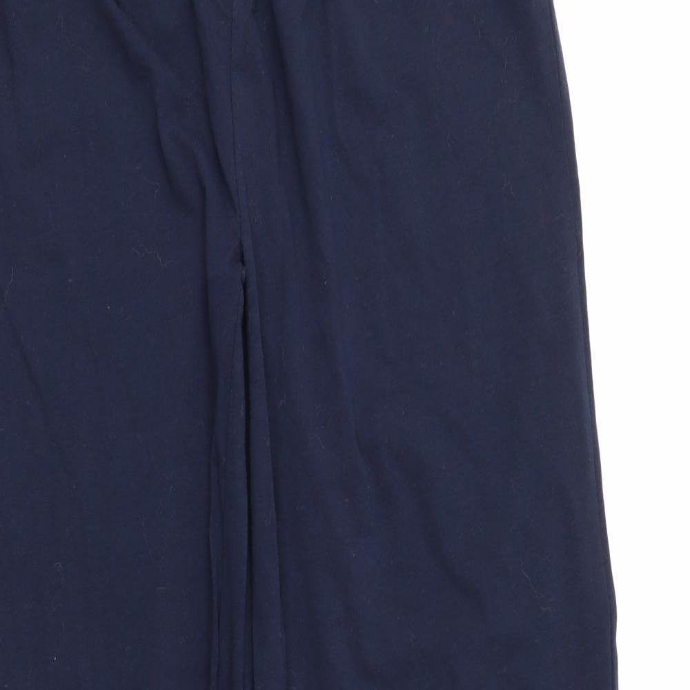 Boohoo Womens Blue   Trousers  Size 10 L32 in