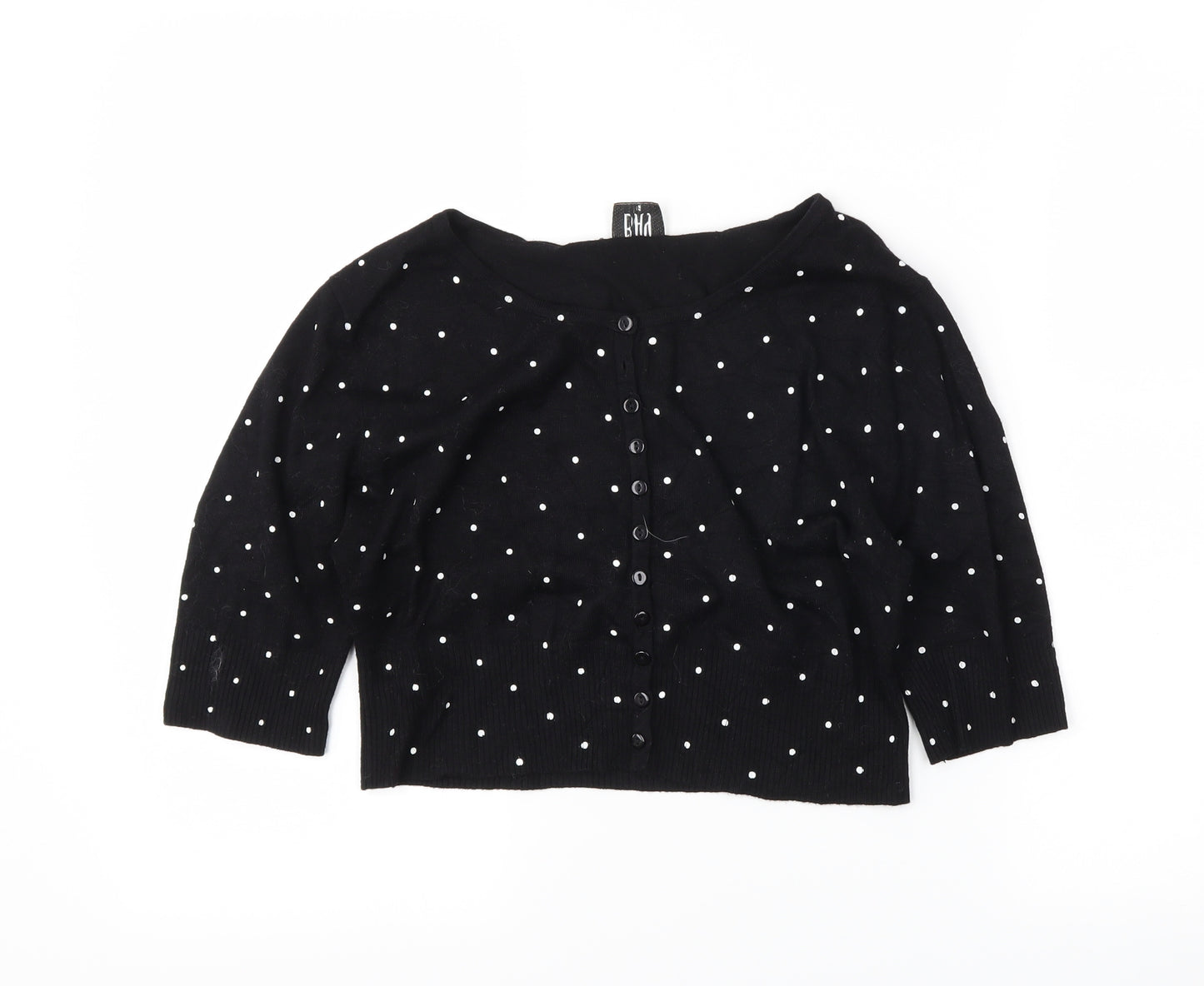 Gap Womens Black Polka Dot  Shrug Jumper Size 12