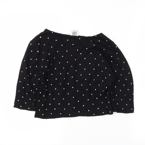 Gap Womens Black Polka Dot  Shrug Jumper Size 12