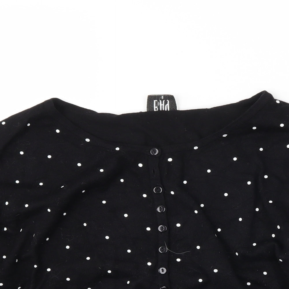 Gap Womens Black Polka Dot  Shrug Jumper Size 12