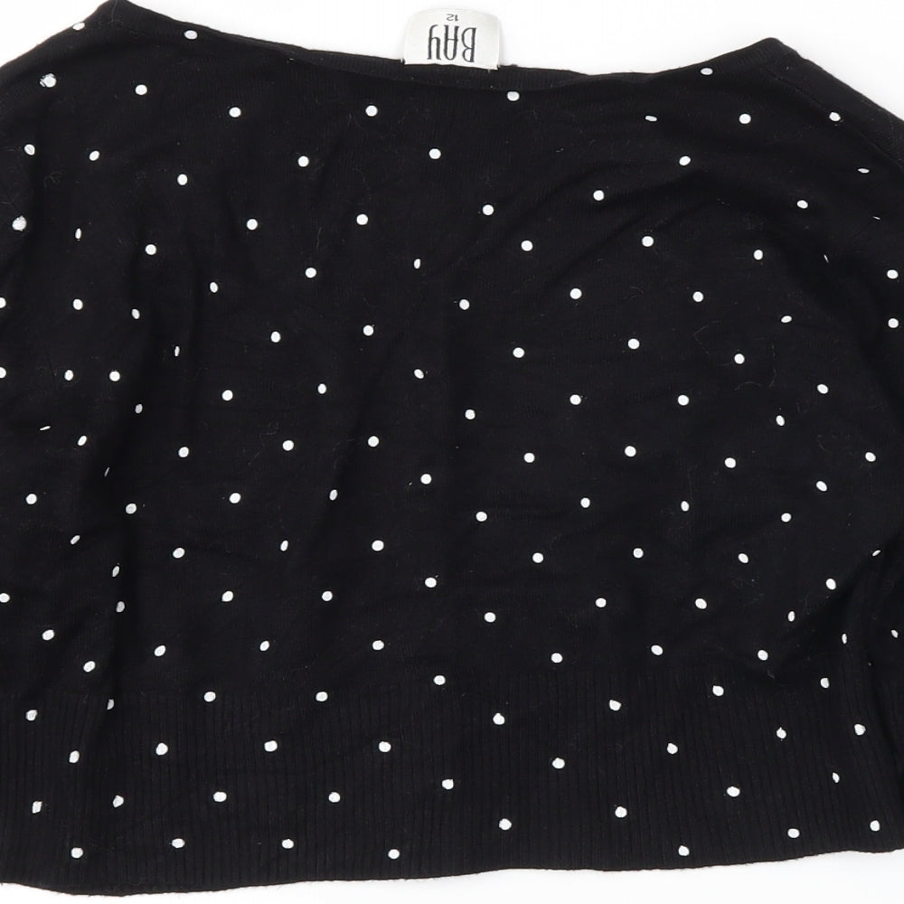 Gap Womens Black Polka Dot  Shrug Jumper Size 12