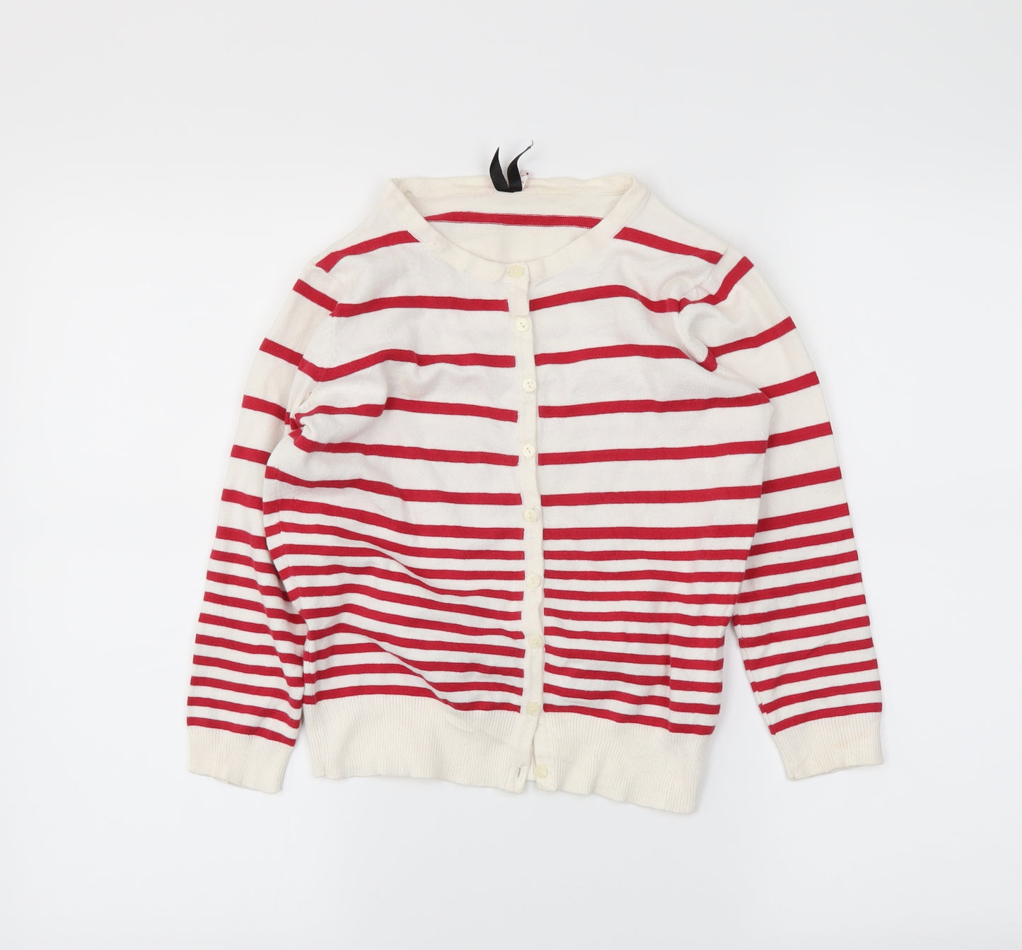 Atmosphere Womens White Striped  Cardigan Jumper