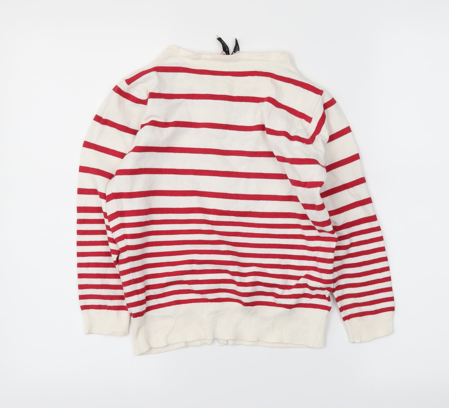 Atmosphere Womens White Striped  Cardigan Jumper