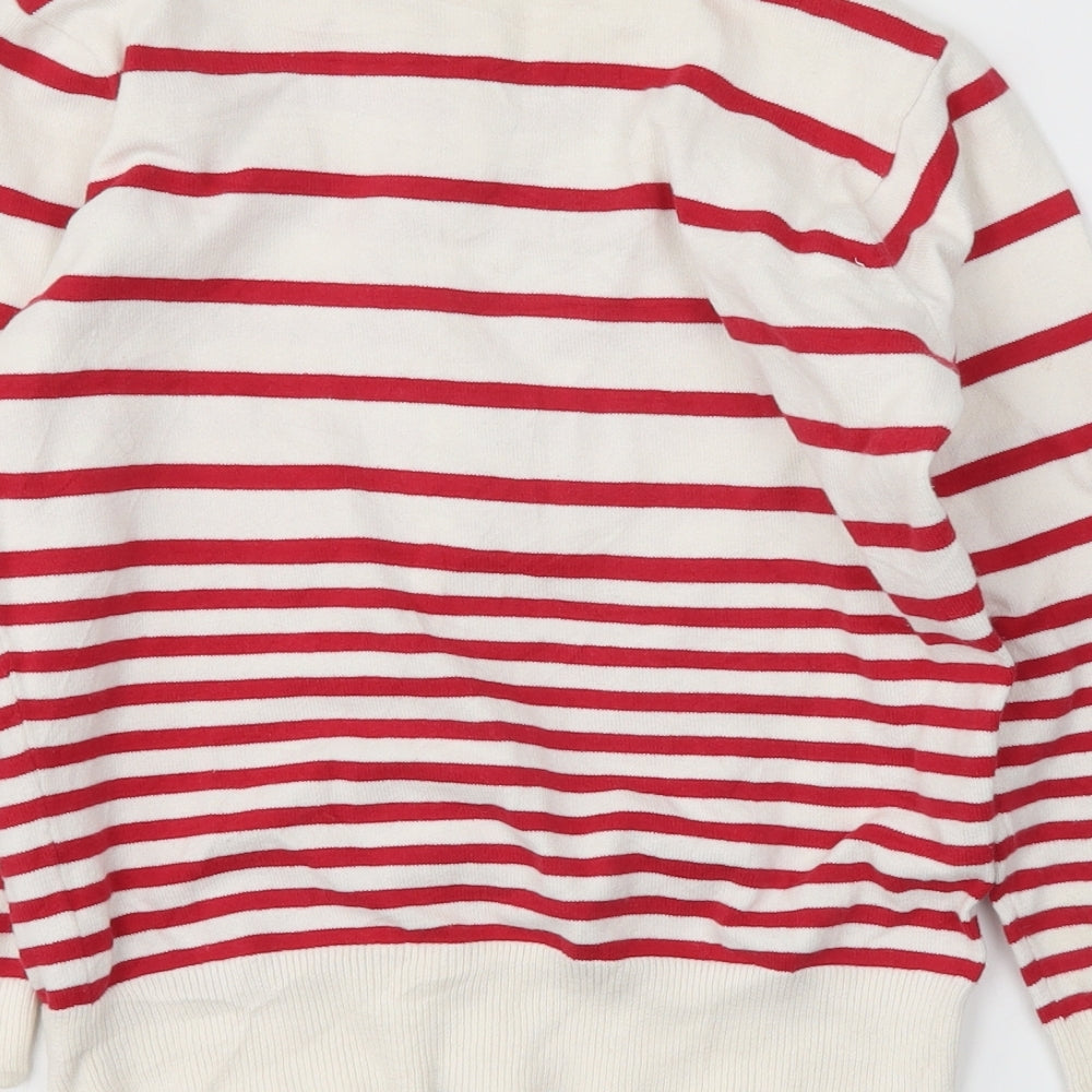 Atmosphere Womens White Striped  Cardigan Jumper