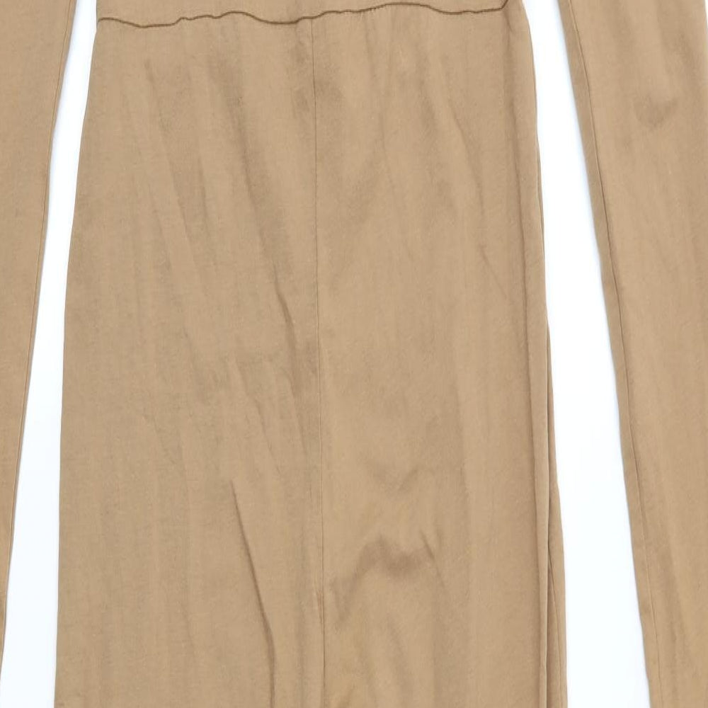 Boohoo Womens Brown   Jumpsuit One-Piece Size 10 L27 in