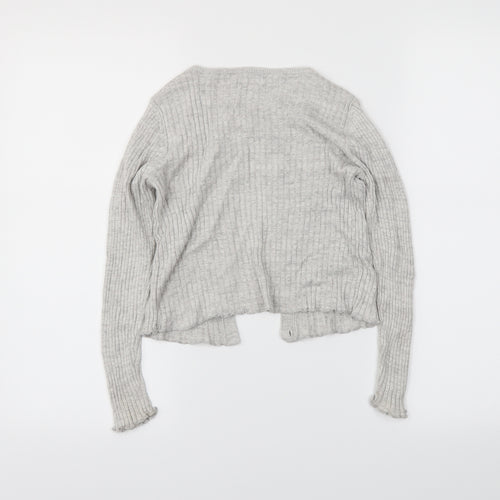 NEXT Girls Grey   Cardigan Jumper Size 8 Years