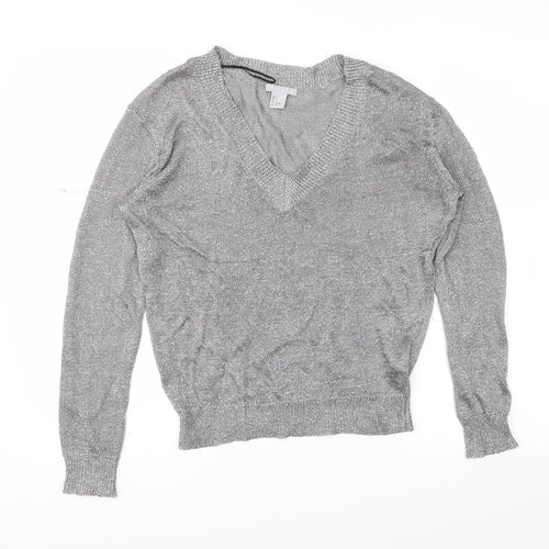 H&M Womens Silver   Tunic Blouse Size S