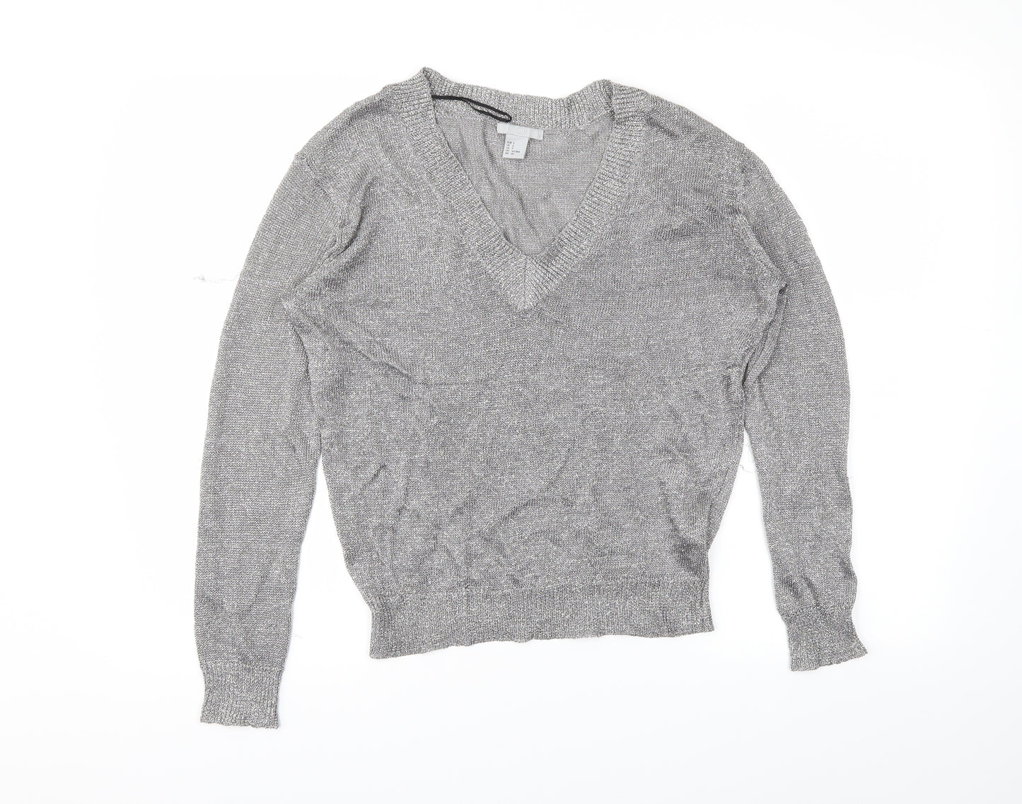 H&M Womens Silver   Tunic Blouse Size S