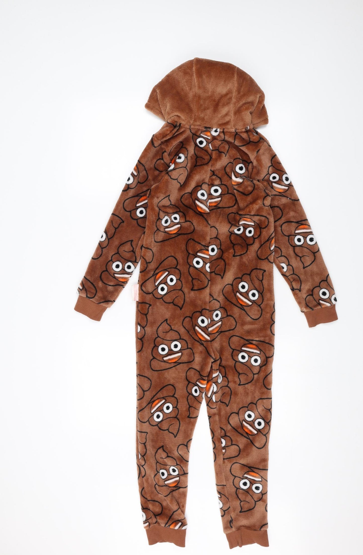 Matalan Boys Brown Solid   One Piece Size 8 Years  - Emoji