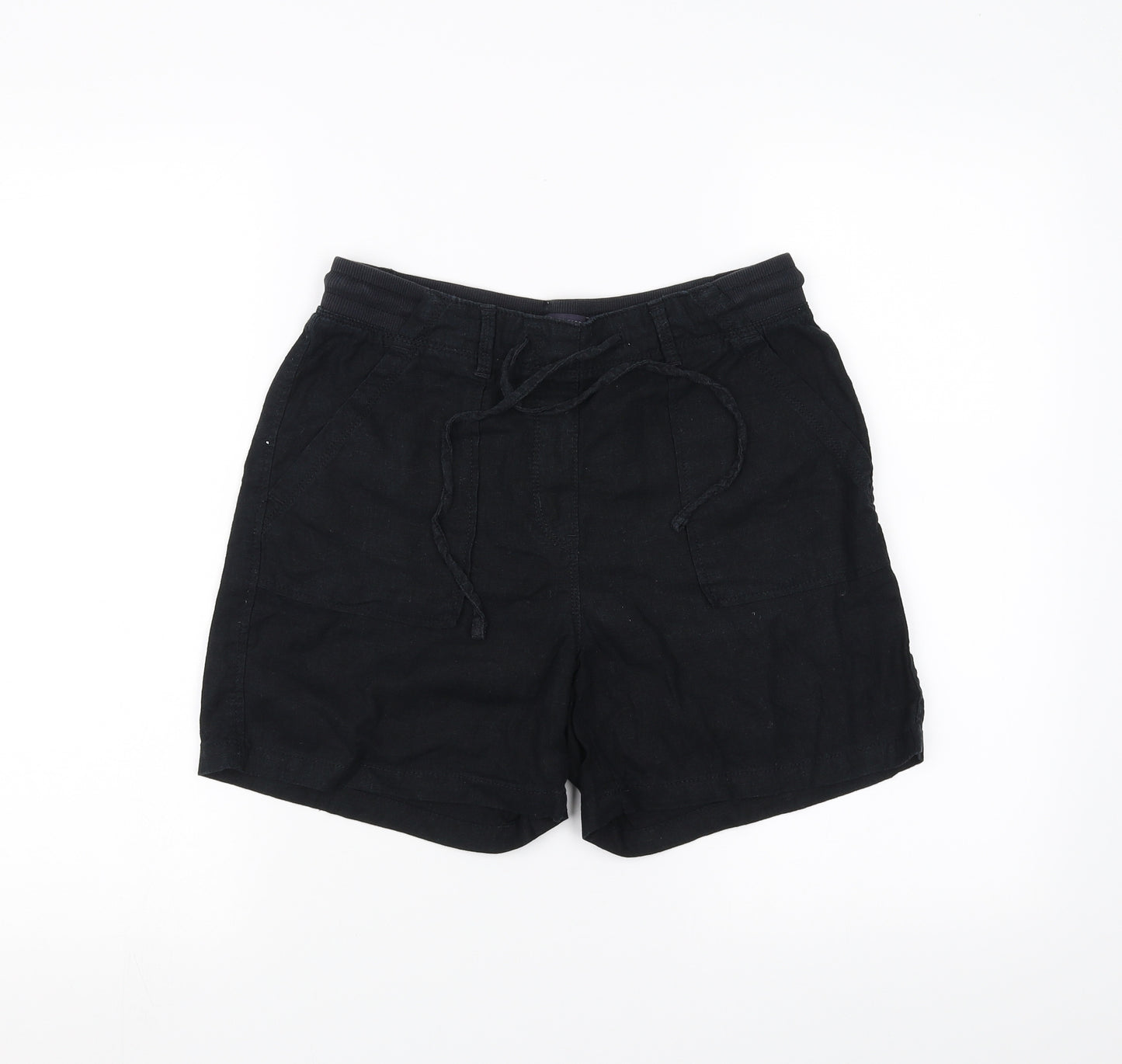 Marks and Spencer Womens Black   Sweat Shorts Size 8