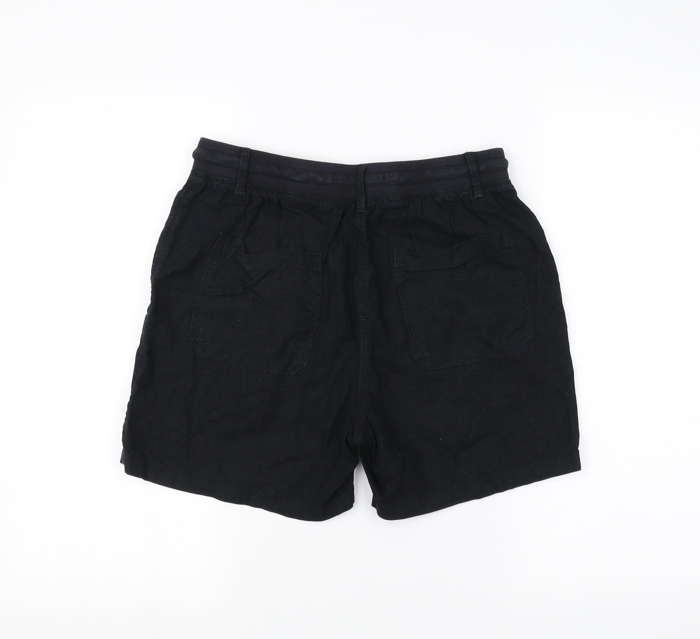 Marks and Spencer Womens Black   Sweat Shorts Size 8